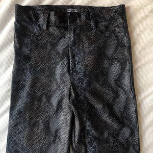 Deadstock Snake print faux leather pants